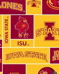 Iowa State Cyclones Block Fleece by  Foust Textiles Inc. 