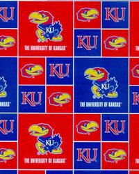 Kansas Jayhawks Cotton Print College Cotton Print
