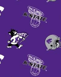 Kansas State Wildcats Fleece by  Foust Textiles Inc. 