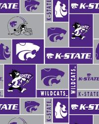Kansas State Wildcats Block Fleece by  Foust Textiles Inc. 