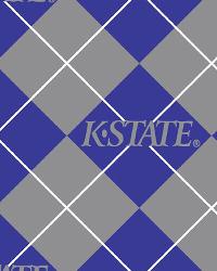 Kansas State Wildcats Argyle Fleece by  Foust Textiles Inc. 