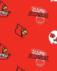 Louisville Cardinals Fleece by  Foust Textiles Inc. 