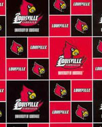 Louisville Cardinals Cotton Print College Cotton Print