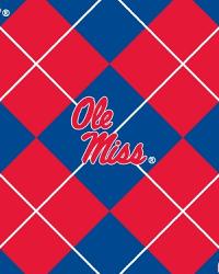 Mississippi Rebels Argyle Fleece by  Foust Textiles Inc. 