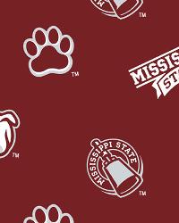 Mississippi State Bulldogs Fleece by  Foust Textiles Inc. 