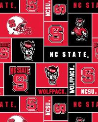North Carolina State Wolfpack Block Fleece by  Foust Textiles Inc. 