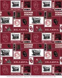 Oklahoma Sooners Block Fleece by  Foust Textiles Inc. 
