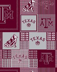 Texas A&M Aggies Block Fleece by  Foust Textiles Inc. 