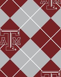 Texas A&M Aggies Argyle Fleece by  Foust Textiles Inc. 