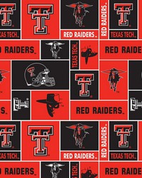 Texas Tech Red Raiders Block Fleece by  Foust Textiles Inc. 