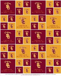 Southern California Trojans Fleece by  Foust Textiles Inc. 