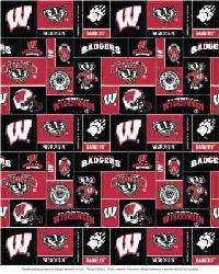 Wisconsin Badgers Block Fleece by  Foust Textiles Inc. 