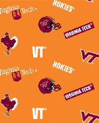 Virginia Tech Hokies Fleece by  Foust Textiles Inc. 