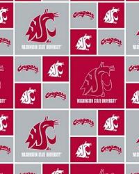 Washington State Cougars Cotton Print College Cotton Print