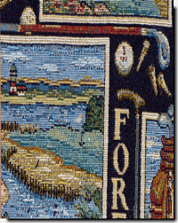 50320 Black Scenic Tapestries