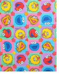 Characters in Squares Flannel Multi In-Stock 2008