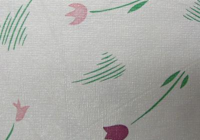 Tablecloth Tulips Green Purple in Tablecloth Fabric White Floral Quilting  Traditional Tablecloth  Fabric