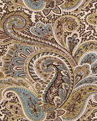 Paisley Chocolate Natural by  Premier Prints 