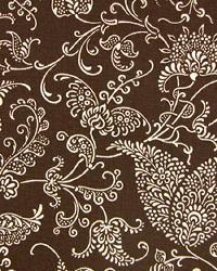 Small Paisley Chocolate Linen by  Premier Prints 