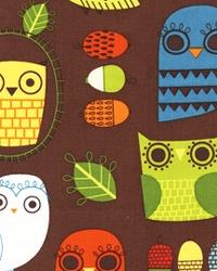 Critter Community Crazy Birds Retro by  Alexander Henry 