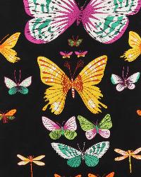 African Butterfly Black/Multi Alexander Henry Fabric - Winter 2011 New Offerings