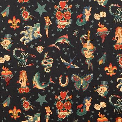 Tattoo Black Alexander Henry Tattoo Black Alexander Henry Fabric