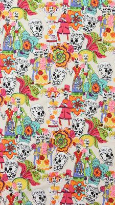 day of the dead,day of the dead fabric,mexican fabric,mexican fiesta fabric,fiesta fabric,skulls,mexican skulls,skulls fabric,mexican skulls fabric,folk fabric,folkorico fabric,quilting fabric,craft fabric,alexander henry,alexander henry fabric,6845A,138597,Los Novios Tea Dye