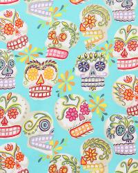 Calaveras-Glitter Turquoise Alexander Henry