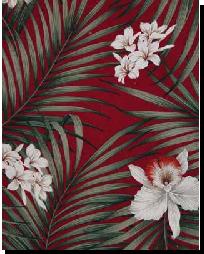 Fern Red Vintage Hawaiian
