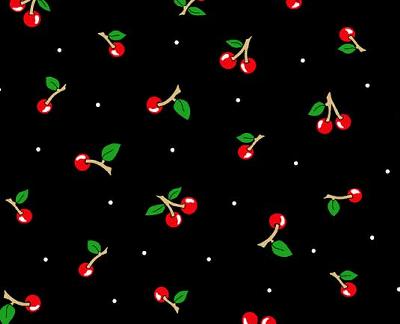 cherries,cherry fabric,cherru fabrics,fruit,fruit fabric,fruit fabrics,cherry cotton fabric,cherry cotton print fabric,quilting fabric,cherry quilting fabric,cherry quilting fabrics,61007-JR,160676,Cherries Black