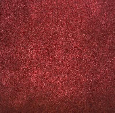 Ali Cranberry in Alicante Red Upholstery Polyester  Blend High Wear Commercial Upholstery Solid Red  Terry Cloth   Fabric