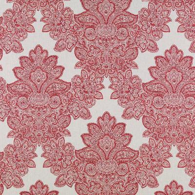 Duralee 21076 17  Maris in Tilton Fenwick Prints Red Drapery-Upholstery Linen Modern Contemporary Damask   Fabric