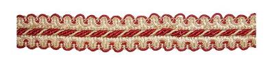 Europatex Trimmings Omni Tuscan Coral in Clubhouse Red Polyester Red TrimsGimp Trim