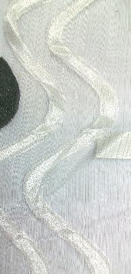 Europatex XL2398-5 in Europatex White Sheer Polyester Circles and Swirls Sheer Chiffon 