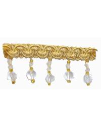 202100 Braid with Acrylic Beads Wheat