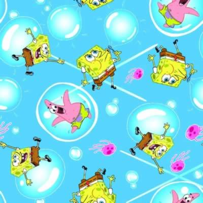 spongebob,spongebob square pants,spongebob fabric,spongebob patrick,spongebob and patrick,spongebob fabrics,quilting fabric,spongebob quilting fabric,spongebob cotton fabric,foust textiles,28205-160WM10,236890,Spongebob Bubbles