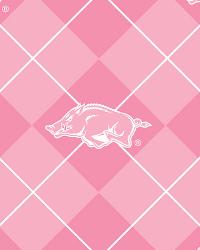 Arkansas Razorbacks Pink Argyle Fleece 2010 College Fleece
