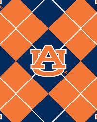 Auburn Tigers Argyle Fleece by  Foust Textiles Inc. 