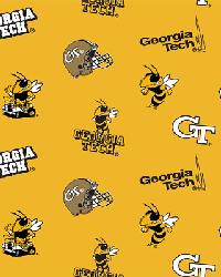 Georgia Tech Yellow Jackets Fleece by  Foust Textiles Inc. 