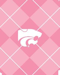 Pink Kansas State Wildcats Argyle Fleece by  Foust Textiles Inc. 