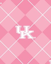 Pink Kentucky Wildcats Argyle Fleece by  Foust Textiles Inc. 