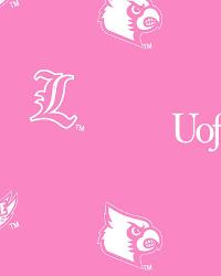 Louisville Cardinals Pink Cotton Print 2009 College Cotton