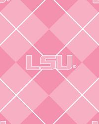 Pink Louisiana State Tigers Argyle Fleece by  Foust Textiles Inc. 