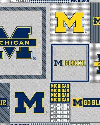 Michigan Wolverines Back to School Fleece by  Foust Textiles Inc. 