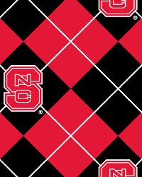 North Carolina State Wolfpack Argyle Fleece by  Foust Textiles Inc. 