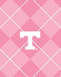 Pink Tennessee Volunteers Argyle Fleece by  Foust Textiles Inc. 