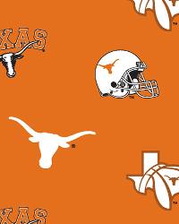 Texas Longhorns Fleece by  Foust Textiles Inc. 