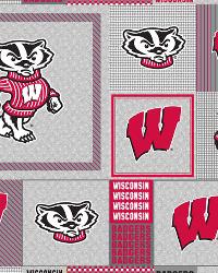 Wisconsin Badgers Back to School Fleece by  Foust Textiles Inc. 