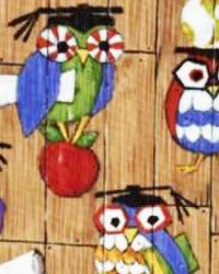 Wise Owls Tan by  Alexander Henry 