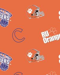 Clemson Tigers Orange Fleece by  Foust Textiles Inc. 